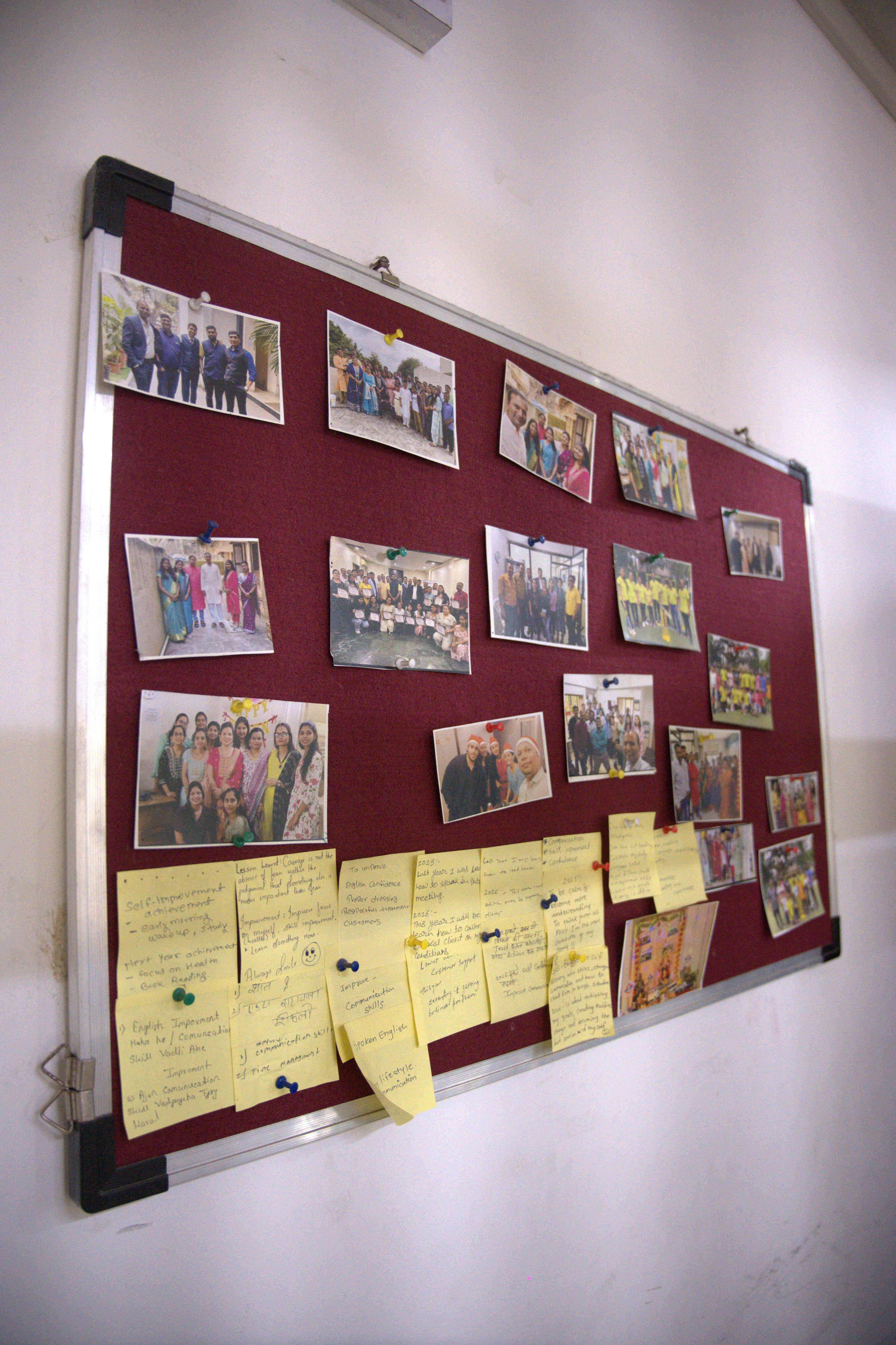 Event highlights displayed on a photo board